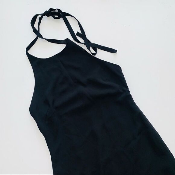 URBAN OUTFITTERS BLACK HALTER MINI DRESS‎ - Picture 5 of 10